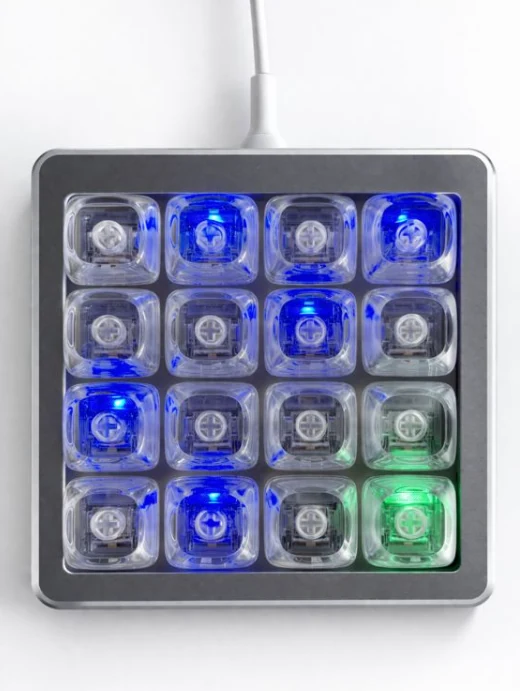 Chronobox device with illuminated keys